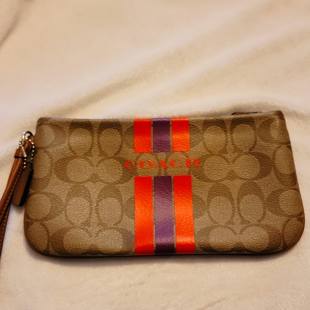 Coach Large Corner Zip Wristlet